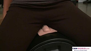 Skinny Brunette Babe Tries New Sex Toy Blows Big Cock in German Petite Style