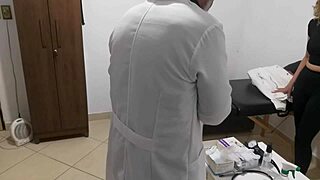 Hey, check out this patient getting her asshole fingered by the proctologist in a humiliating rectal exam!