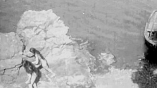 Vintage Nudes Pose Naked In Nature With Hairy Pussy