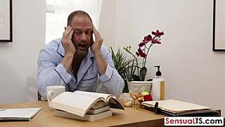 Man takes charge of surrounding shemales with intense doggystyle bent over action on tits and ass hardcore