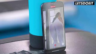 Oh, busty British babe Holly Day, let's fuck your trainer Alyx Star with intense kissing and scissoring.