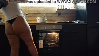 Pawg Shakes Big Ass In Kitchen With Sexy Panties For Homemade Curvy Action