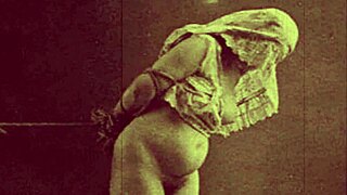 can you handle this vintage milf bound in hairy pussy bondage from steam age era?