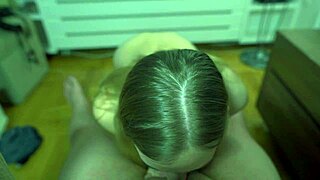 She really loves that deep emotional rush from getting cum in her mouth quickie-style