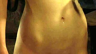 BOLD INTENSITY AS BUSTY LESBIAN SLAVE WITH BIG NATURAL BOOBS GETS OILED AND TOUCHED BY MISTRESS