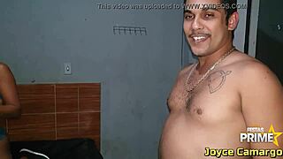 Novinha safada Joyce Camargo feels overwhelming desire in wild gangbang with marmanjos at Festa Prime, complete on Red