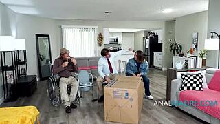 family adventure with robot