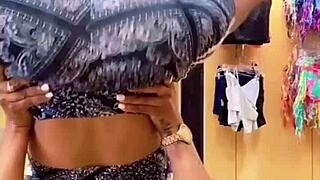 Ebony in leggings with ass softer than a water bed, so inviting