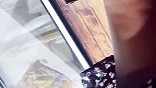 Feeling Thrilled With Upskirt Spying In The Store And Secret Heart-Racing Excitement