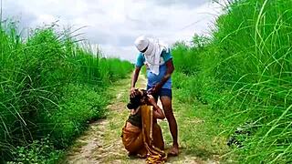 Desi Beautiful Hot Bhabhi Having Sex In Jungle Outdoor With Cute Nature Vibes