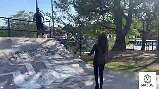 casadinha safada skips running to fuck lover tony tigrão with deepthroat gagging and cum swallow