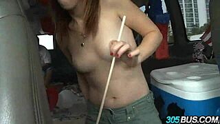 i cant beleive this redhead babe delila darling gets humilated in public fuck for cash on 4th of july oh man