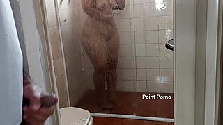stepmom always leaves shower door open for my spying