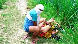 Desi Beautiful Hot Bhabhi Having Sex In Jungle Outdoor With Cute Nature Vibes