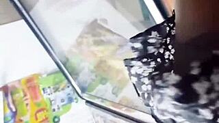 Feeling Thrilled With Upskirt Spying In The Store And Secret Heart-Racing Excitement