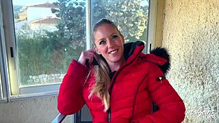 Aurbeaureal Belle Blonde Veut Deux Bonnes Bites! Oh Yeah, This Sexy French Slut In Stockings Takes Mmf Group Action!