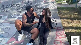 casadinha safada skips running to fuck lover tony tigrão with deepthroat gagging and cum swallow