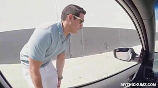 Oily thickum with big ass bounces hard on italian cock in european hardcore style.