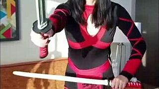 ¡Mira a la teen china Alexandria en sus promos sexy con gaping solo y toques egipcios asiáticos!