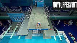 Womens High Diving Voyeur Captures Young 18+ Candid Legs And Bikini Ass!