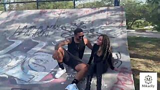 casadinha safada skips running to fuck lover tony tigrão with deepthroat gagging and cum swallow