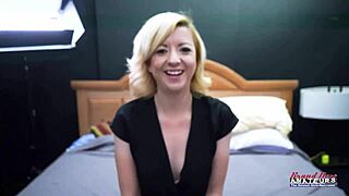 horny blonde cutie keyton suggests sucking dick and getting wet pussy pounded with facial cumshot