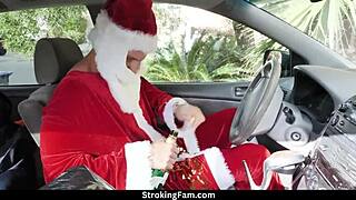 christmas family orgy features charlotte sins with rion king and quinton james in group action