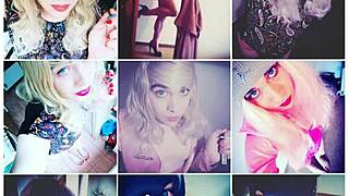 I am tranny babe Veronica Mix in solo dress with crossdressing and blue eyes fetish.