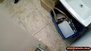 I love when lovely babe gives blowjob and gets screwed at pawnshop in reality.