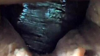 bbw takes big black cock in interracial pov action leading to fat creampie finish
