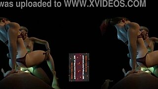 VReal 18K DP Double Penetration With Glowing Strapon And Orgasm - FFM Threesome Lesbian Glow Menage - Starring Alexa Bliss Harley Quinn