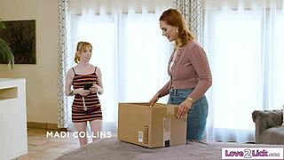 now that i'm 18, can i finally dive into licking my busty stepmom's pussy during our taboo lesbian facesitting session?