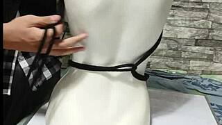 i'm sharing a peruvian tutorial on safely tying breasts in bdsm style