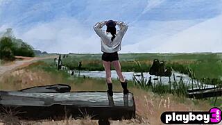 hey gorgeous alexandra belle, why don't you show off that perfect body in this hot playboy posing session?