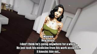 She cheats on husband with big ass fucking in wild game session