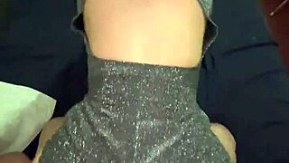 Beautiful Big Ass In Sparkly Party Dress