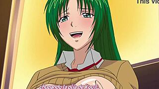 Hentai de amigas compartiendo hombre features friends sharing a man in anime style