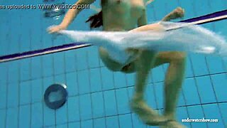 kristy hot babe with big boobs in the swimming pool