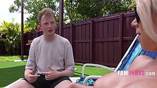 blonde slut katie morgan catches innocent stepson and turns him into freak with jimmy michaels