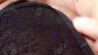 gretala shows off incinta body with trasparente perizoma in sensual flashing