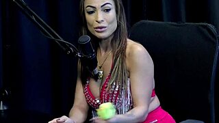 Gave fans opportunity for Belinha Baracho interview on sheer red