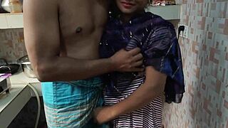 Amateur Guy Fucks Step Sister-In-Law With Big Natural Tits In Kitchen. She Rides Tight Pussy In Missionary And Cowgirl Positions.