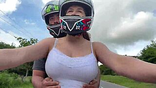 My Stepmom Picks Me Up After University in Suggestive Outdoor Encounter