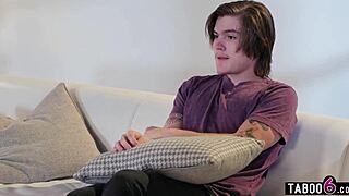 Mature milf stepmom RayVeness tempts her young stepson into taboo old and young fantasy