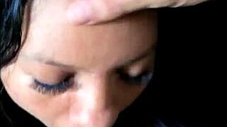 oh yes, choke me with that big cock! cute 18 year old amateur college girl begs during doggystyle anal and pussy licking.