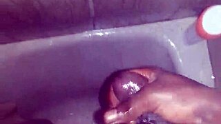 jerking my dick in shower