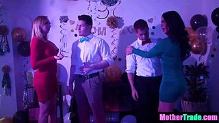 Stepmoms Prepare Stepsons For Prom Night Taboo Foursome Sex With Milf Mature Blowjob Hardcore Group Pussy