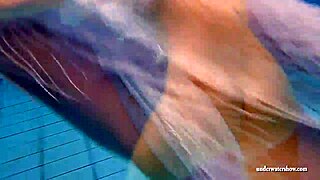 kristy hot babe with big boobs in the swimming pool