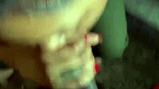 Ghetto sloppy head with deepthroat blowjob and cum in mouth!