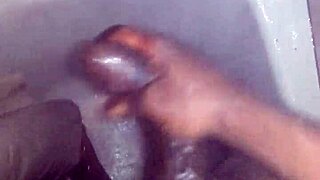 jerking my dick in shower